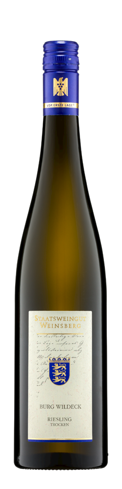 Flasche Burg Wildeck Riesling trocken Erste Lage
